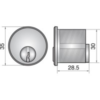 ASSA FP551 SCREW IN CYLINDER CYLINDER DC