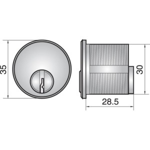 ASSA FP551 SCREW IN CYLINDER CYLINDER DC