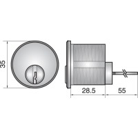ASSA FP557 RIM CYLINDER CYLINDER DC