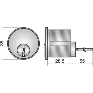 ASSA FP557 RIM CYLINDER CYLINDER DC
