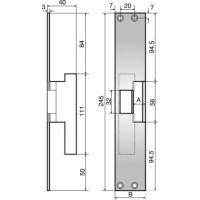 ASSA 75 MULTI-STRIKE BODY 12/24V - Body only - No faceplate supplied
