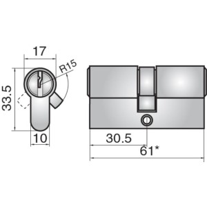 ASSA FP522 EURO DOUBLE CYLINDER DC ASSA FP522 EURO DOUBLE CYLINDER DC